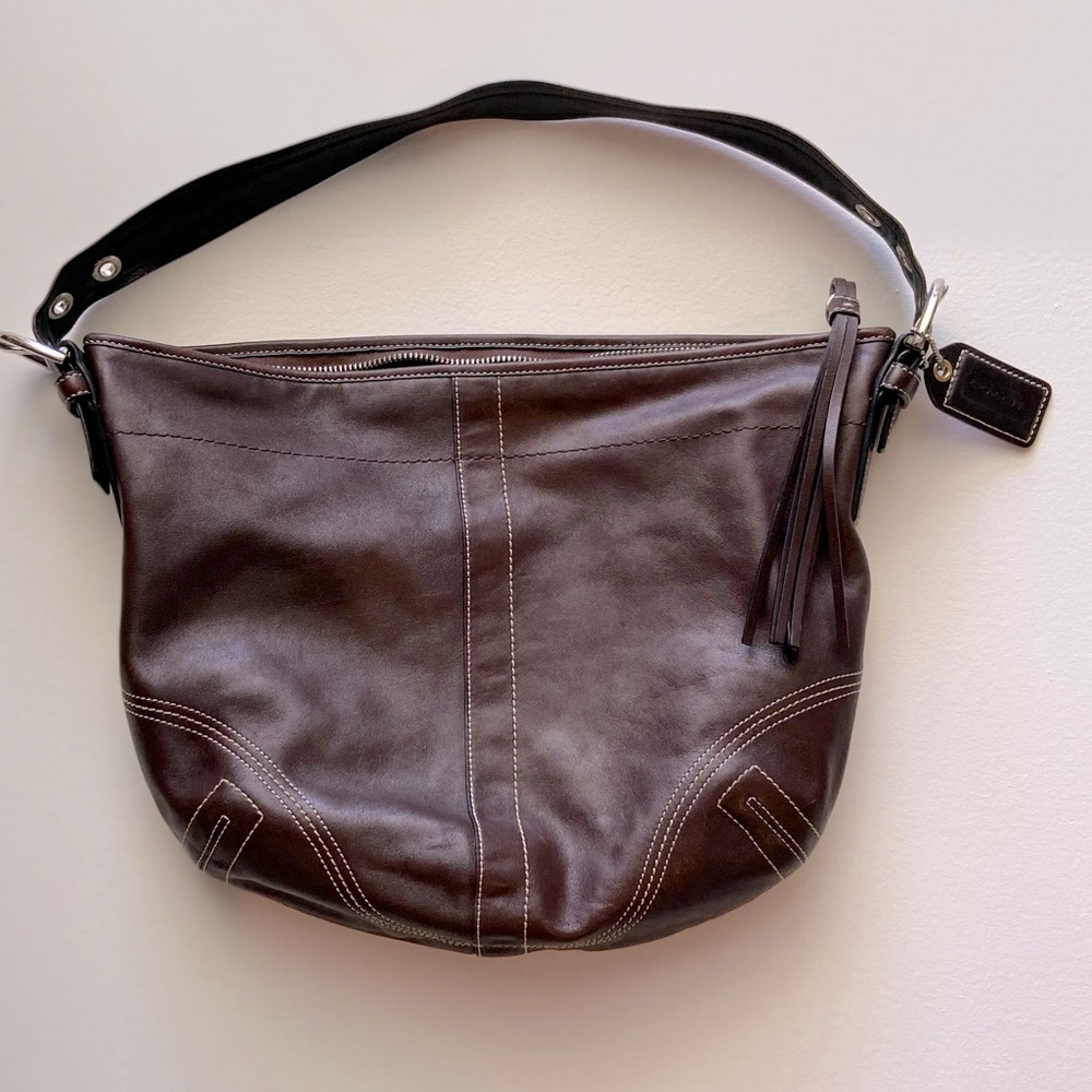 Coach Chocolate Leather Purse. Great condition!